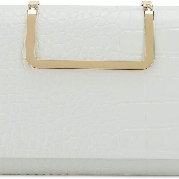 Small Crocodile Print Clutch Bag PU Alligator Handbag Women’s Clutch Purse - Picture 1 of 7